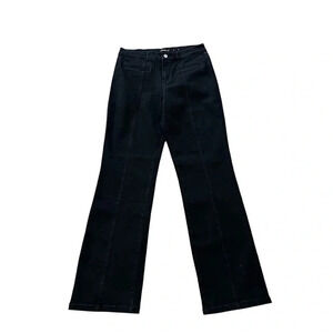 J. McLaughlin Women’s Black Mid-Rise Straight Leg Denim Jeans Size 6 NWOT